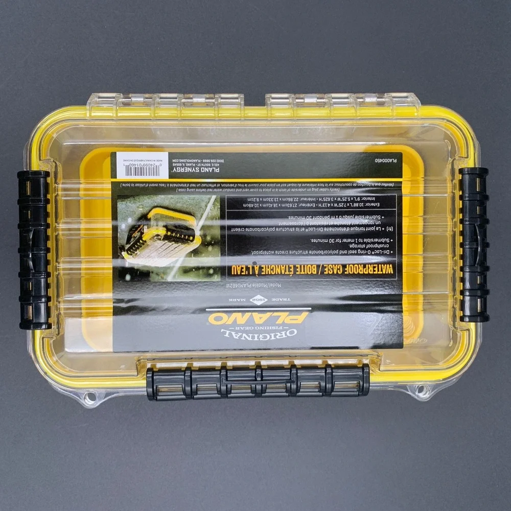 Plano Synergy Original Fishing Gear Waterproof Case PLAM1462W Yellow Clear‎